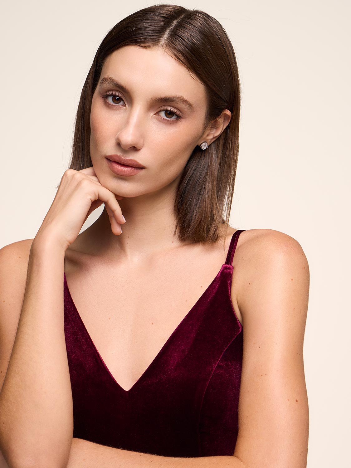 Velvet Fit & Flare Dress